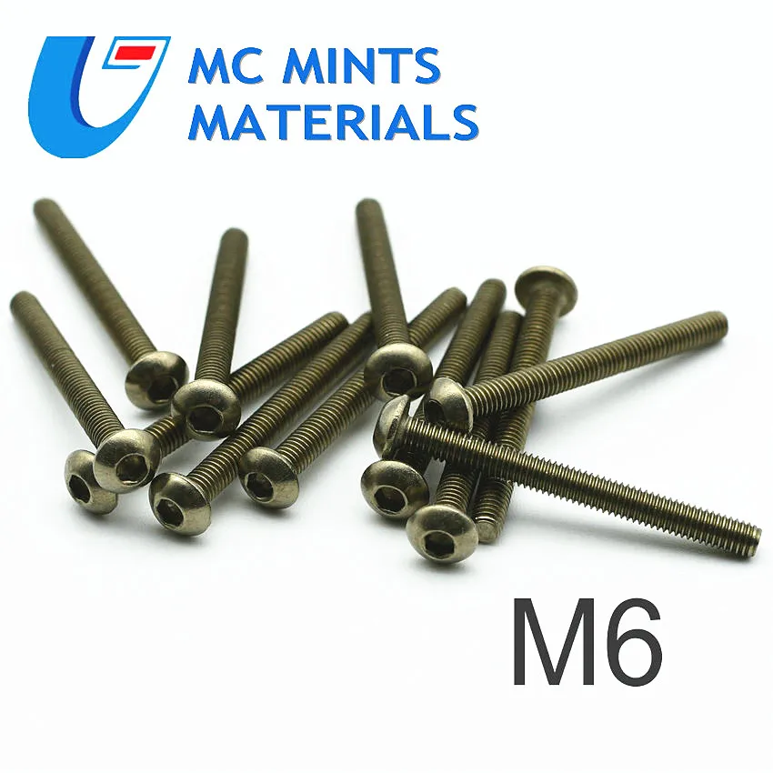 Титановый болт M6x10 12 15 20 25 30 35 40 45 50 55 60 мм болты Ti крепежные головки не полированные