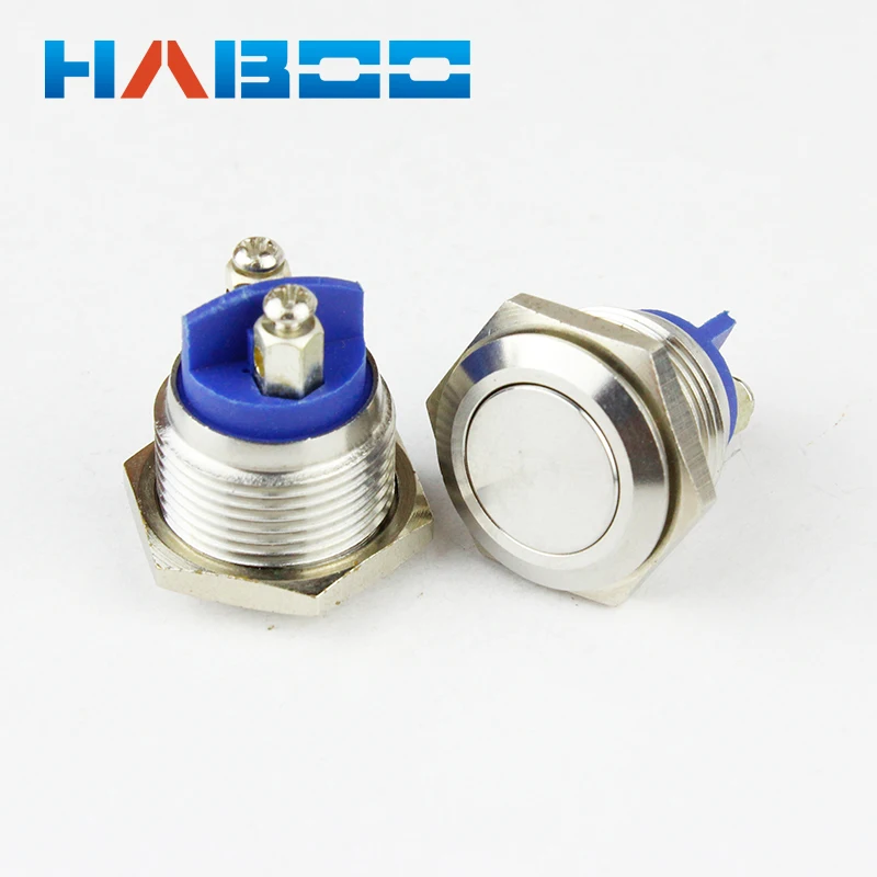 1 шт. упаковка Заводская поставка HABOO16mm IP67 антивандальная нержавеющая сталь