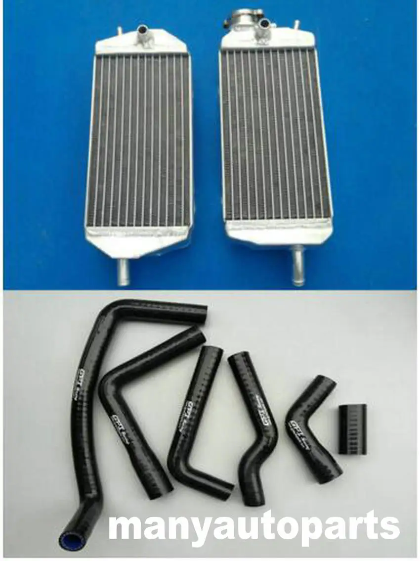 Алюминиевый радиатор с красным шлангом для газа MX/SM/EC 125/200/250/300 2007 2013 08 09 10 11 2012|gas gas