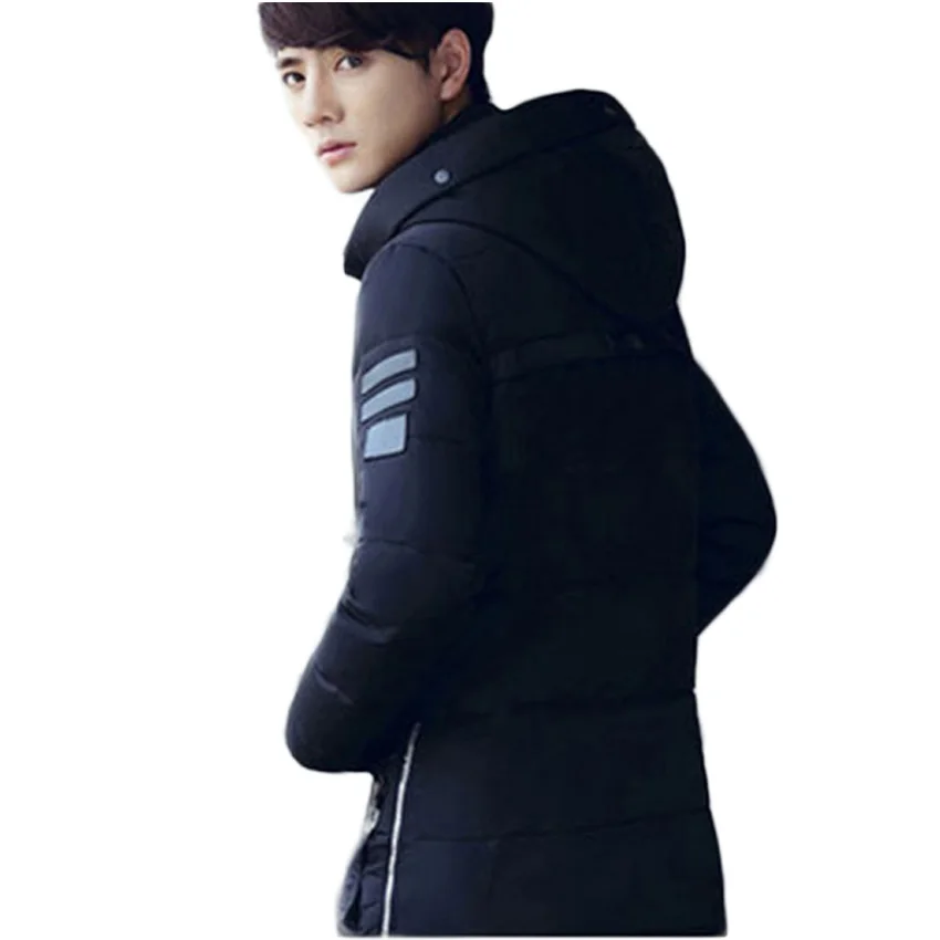 Бесплатная доставка 2016 новый Толщиной Теплая Зима Куртка Мужчины Размер Высокое