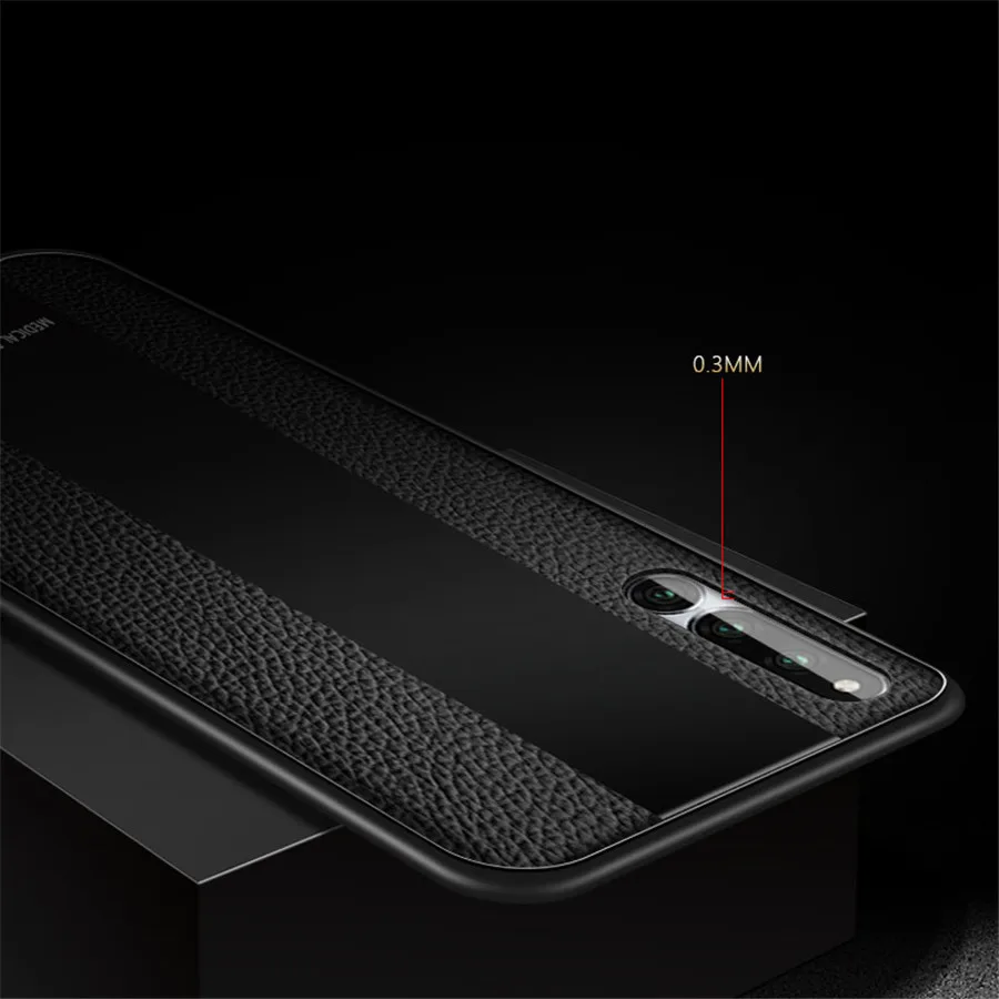 Для Huawei Honor Magic 2 PU кожаный чехол для телефона magic2 TPU мягкая граница стекло