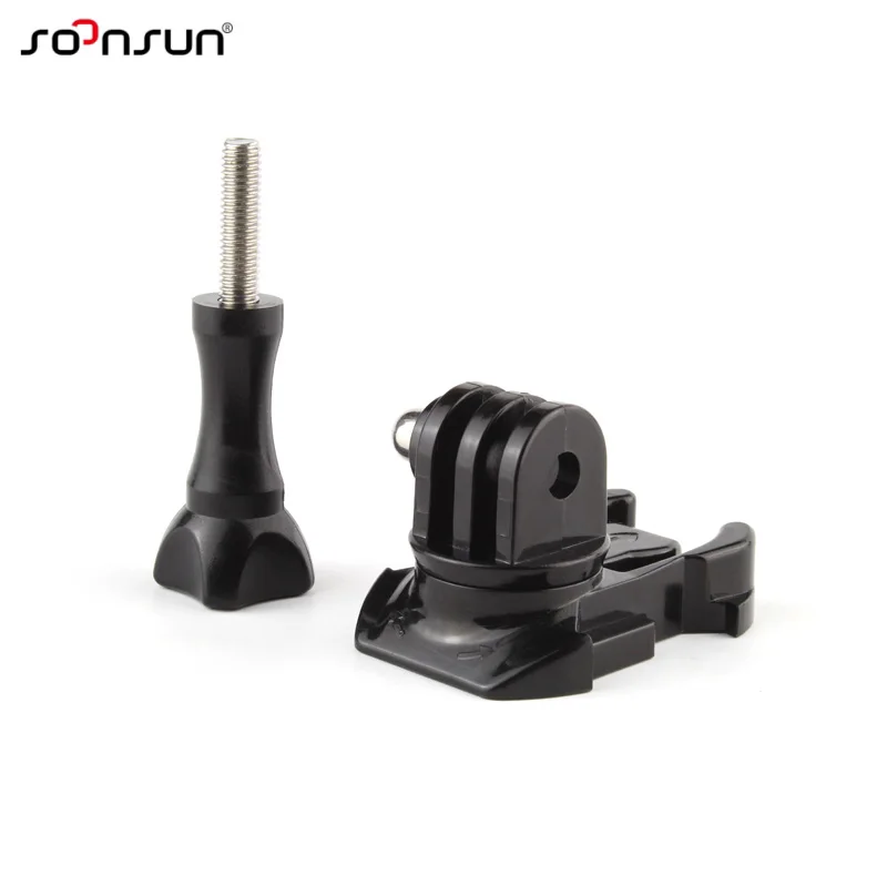 SOONSUN 360 Degree Rotating Mount Buckle Quick Assembling Adapter for GoPro Hero 7 6 5 4 3+ 2018 SJCAM Xiaomi Yi | Электроника