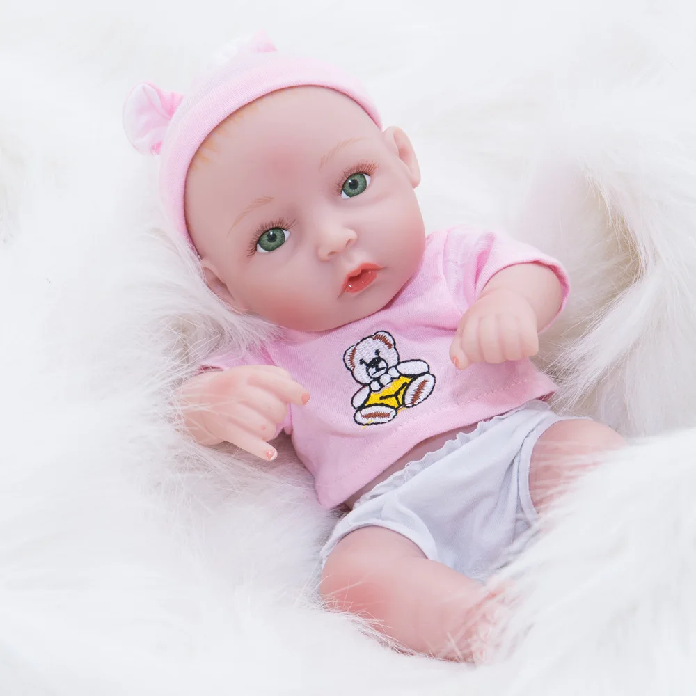 10 дюймов очень маленькая Милая Полностью виниловая Кукла младенец оптовая