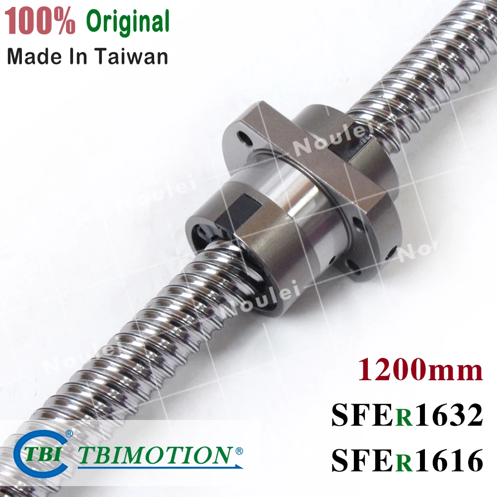 TBI 1616 1632 шариковый винт 1200 мм свинцовый 16 Шаг с SFE1616 SFE1632 гайка 4 ряда стальной шарик