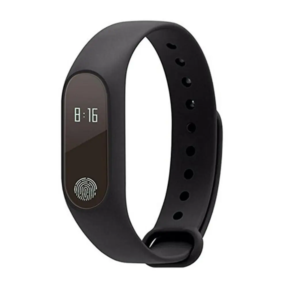 Шагомеры Водонепроницаемый Bluetooth Смарт-браслет Бег Спорт Фитнес наручный браслет с трекером сна интеллектуальный сенсорный экран OLED сердечного ритма - Цвет: Черный