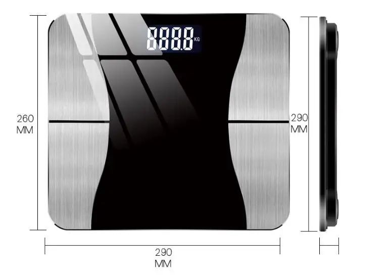 Интеллектуальная Зарядка Bluetooth Fat Scale точное взвешивание Подарок Электронные