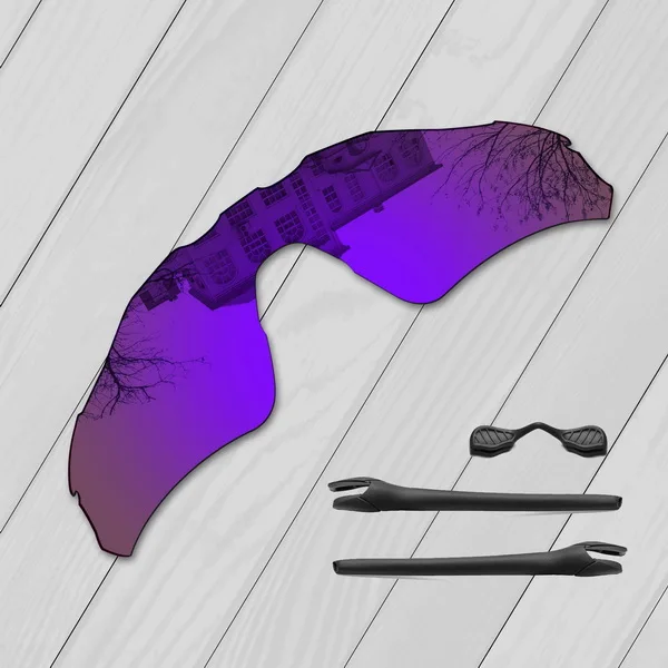 Purple-Rubber Kit E.O.S поляризованные улучшенная замена линз для Oakley Radar EV path'-множественный выбор - Цвет линз: Purple-Rubber Kit