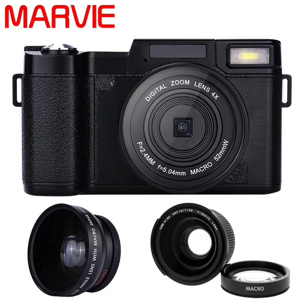 Marvie G02 24MP HD половина DSLR Профессиональная цифровая фототехника с 4x телефото рыбий
