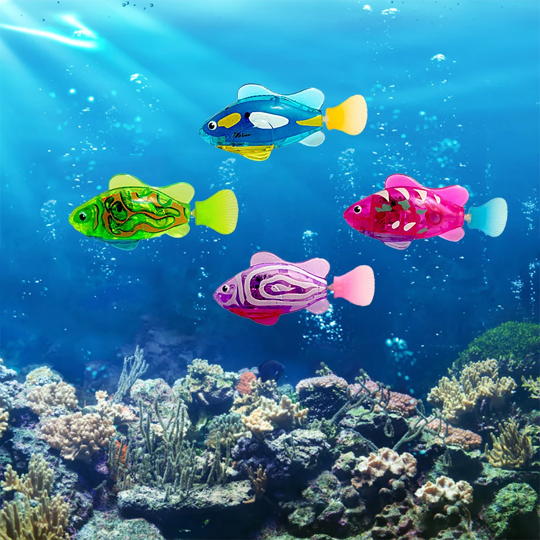 Kapmore игрушечная кошачья активируемый водой Светодиодный рыбой игрушка с водных сорняков и отвертка для взаимодействия, поставки дропшиппинг