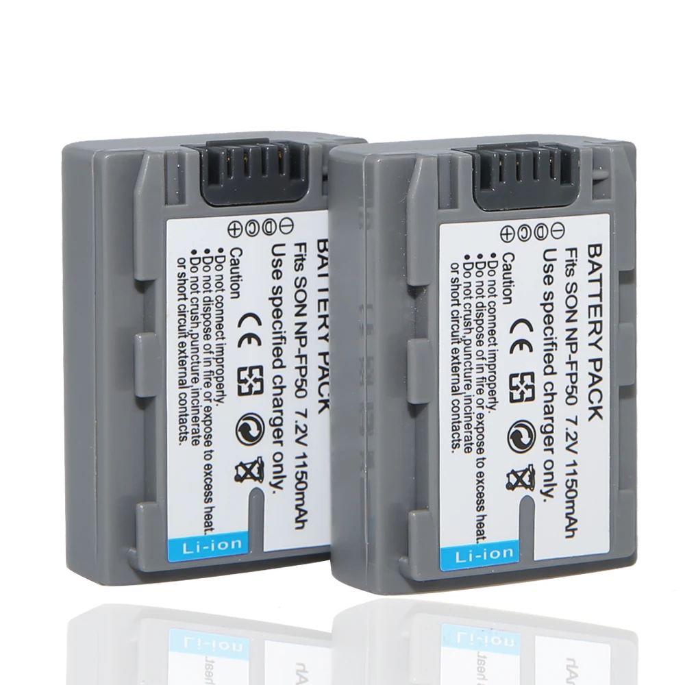 

2pcs/lot NP-FP50 /NP-FP51 NP FP50 NP FP51 Rechargeable Lithium ion Battery For Sony DCR-HC19 HC30 HC40 HC46 Digital Camera