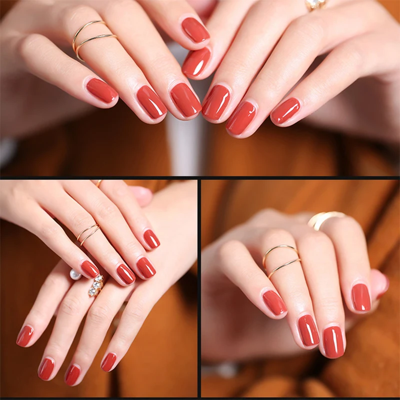 Gelfavor серия белая бутылка УФ светодиодный lemp vernis лак для ногтей оранжевый цвет