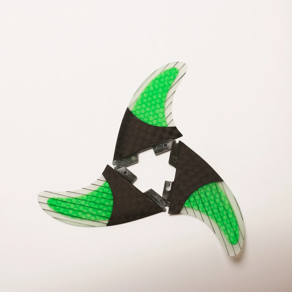 Новый углеродное волокно соты fcs II плавники зеленый доски для серфинга quilhas surf