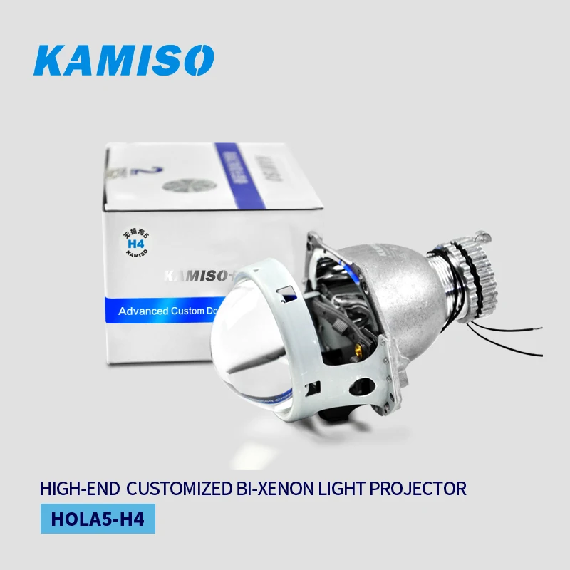 Kamiso HOLA 5 H4 3 дюймов BI-XENON HI/ближнего и дальнего света объектив для Универсальный автомобильный бренд высокое/низкой освещенности интеграции H4 модель автомобиля костюм D2S D2H
