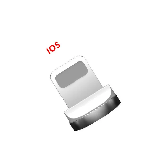 Магнитный Кабель-адаптер для Iphone samsung, магнитный Micro USB разъем type-C, адаптер для зарядки для IPhone, Android, кабели для зарядки - Цвет: Only for Iphone plug