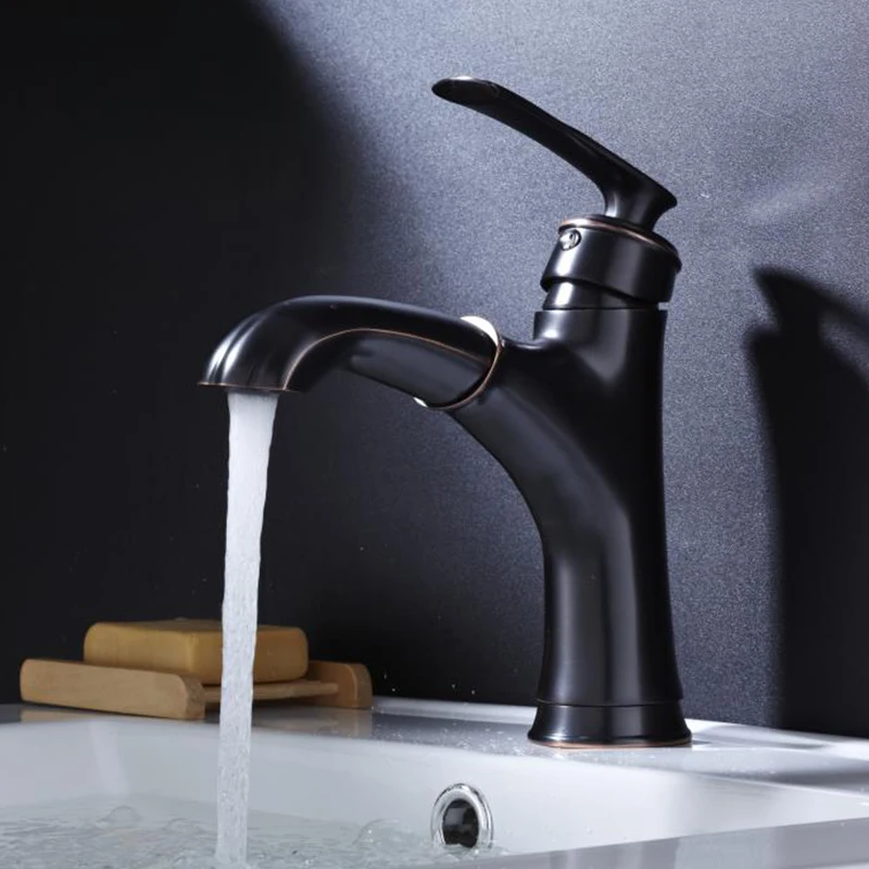 Azeta современный стиль смеситель для раковины с одной ручкой ванной комнаты кран