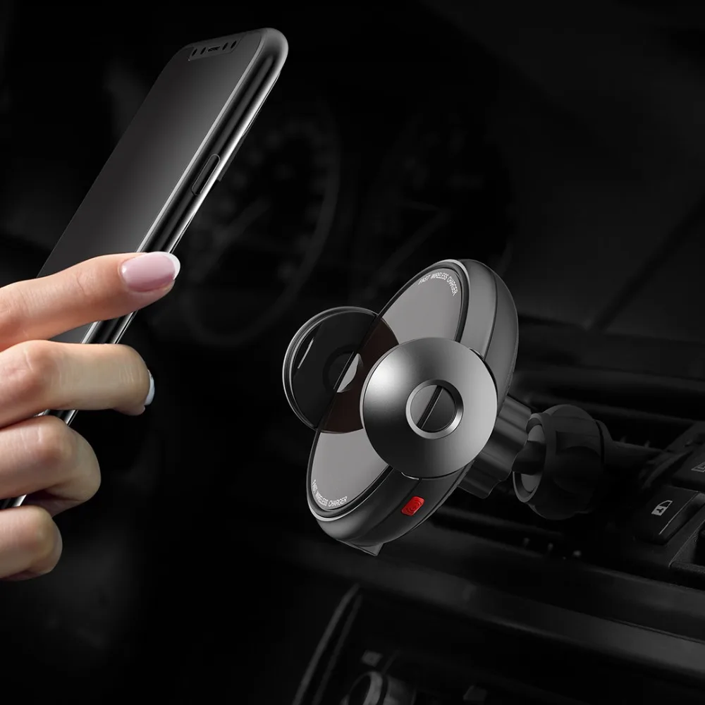 Быстрое беспроводное автомобильное зарядное устройство YouPin ShunZao15W держатель для