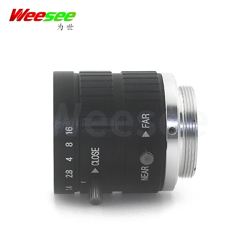 WS 25 мм 10MP 10 Мегапиксельная HD CCTV Объектив C mount 1/2 ''фиксированный ручной Ирис Фокус зум объектив F1.4 промышленная камера объектив