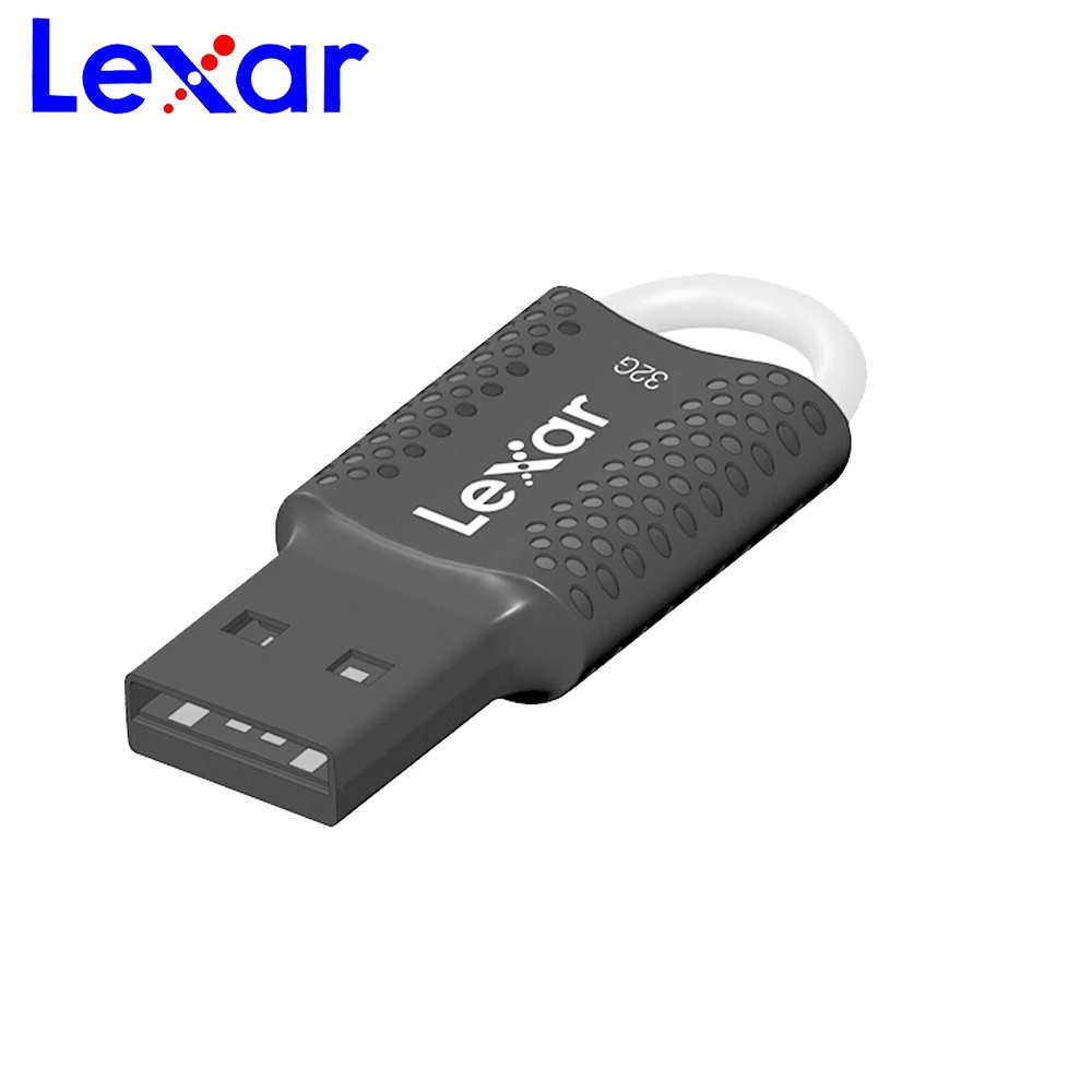Lexar JumpDrive V40 USB 2 0 флеш накопитель 64 ГБ 16 32 мини saltar PC Mac externa almacenamiento gris U Flash mar|USB
