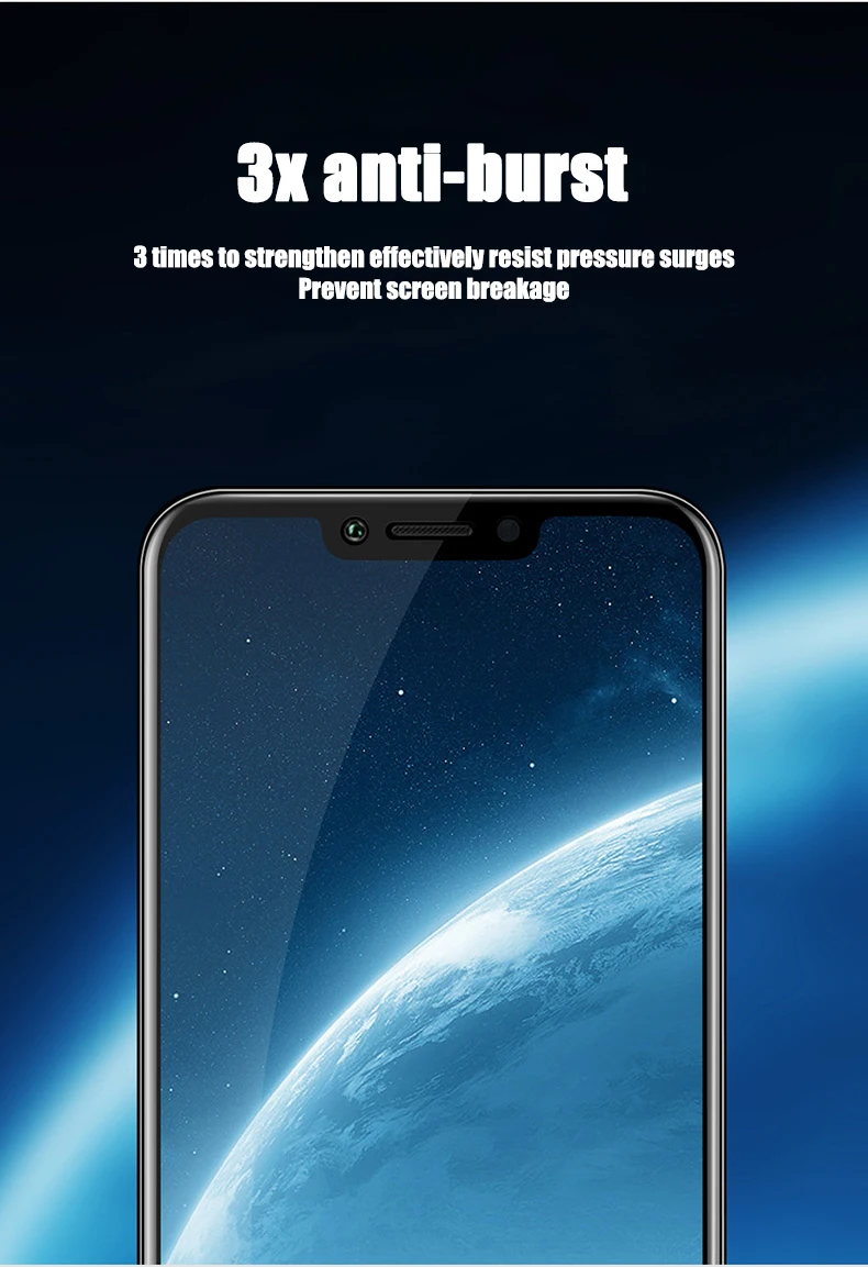 6D закаленное стекло для HUAWEI honor Play 6,3 полное покрытие изогнутая защитная пленка на экран для honor Play Премиум защитное стекло