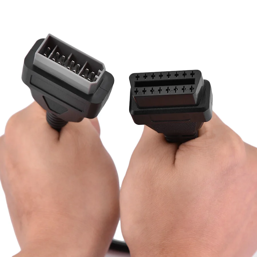 Для Nissan 14Pin до 16pin OBD OBD2 разъем диагностического кабеля OBDII адаптер