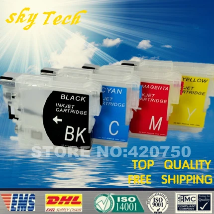 Пустые многоразовые картриджи для Brother LC39 LC60 LC975 LC985 подходит DCP J125 J315W J515W J410 J415W J220
