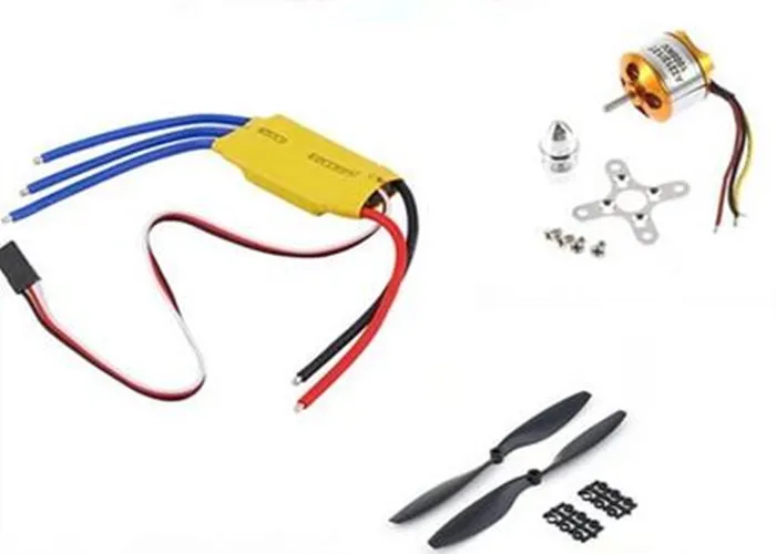 1 компл./лот Универсальный RC Quadcopter часть комплект 1045 винт (1 пара) + 30A бесщеточный ESC