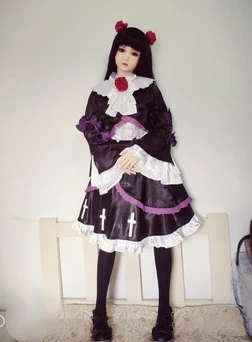 Anime Oreimo ore no imouto ga konnani kawaii wake nai Ruri Goko Kuroneko Black Uniform Dress |