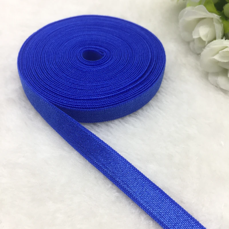 5 yds 3/8 &quotсиняя лента из спандекса многоразовая Складная эластичная для швейных