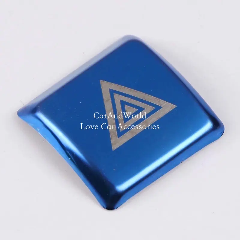 

Stainless Steel Sticker Emergency Stop Light Lamp Switch Warning Button Frame Cover Trims For Toyota Camry 2018 Car Accessories