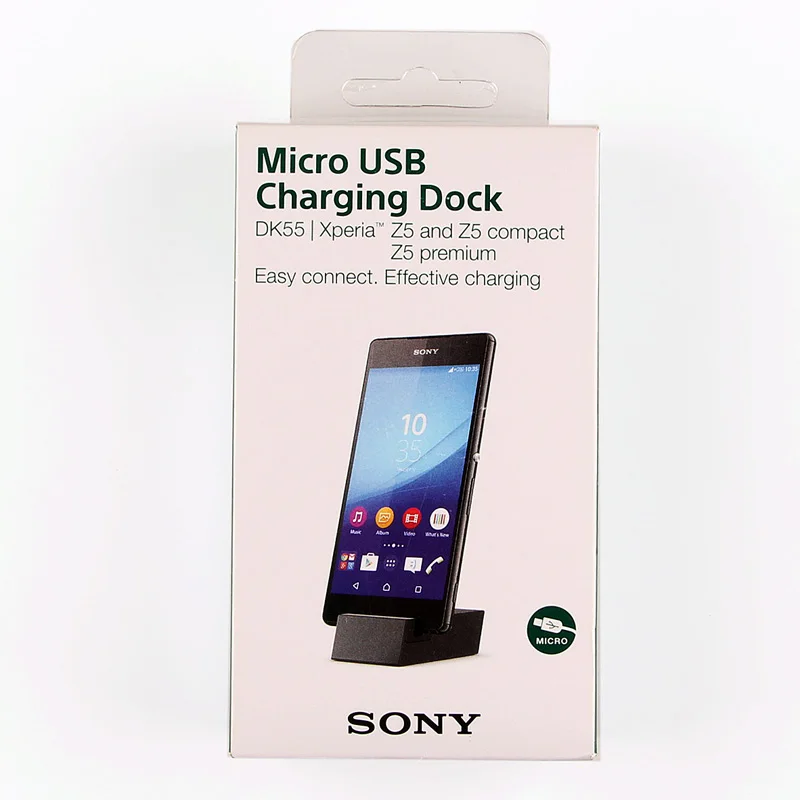 Оригинальная док станция для зарядки Sony DK55 Xperia Z5 Premium Compact E6603 E6653 E6883 E5823 Z5|Зарядные