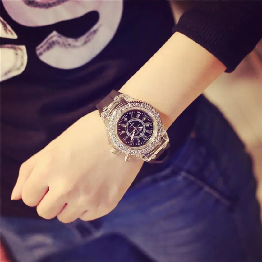 Женские и мужские часы GENVIVIA Модные Кварцевые водонепроницаемые наручные со