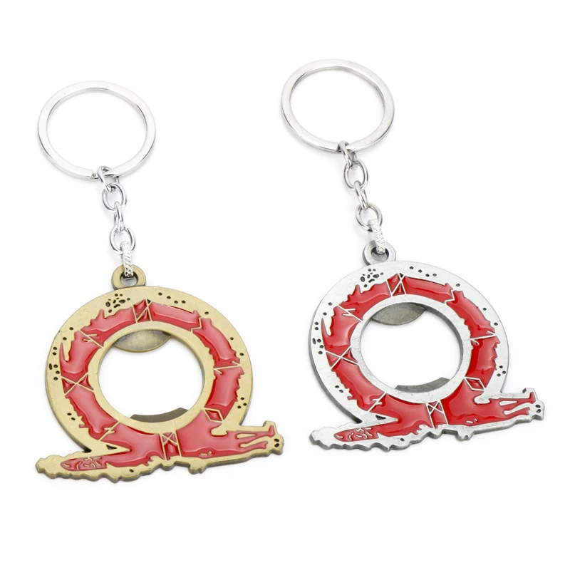 Брелок God of War 4 Kratos открывалка для бутылок с красным логотипом кулон цепочка