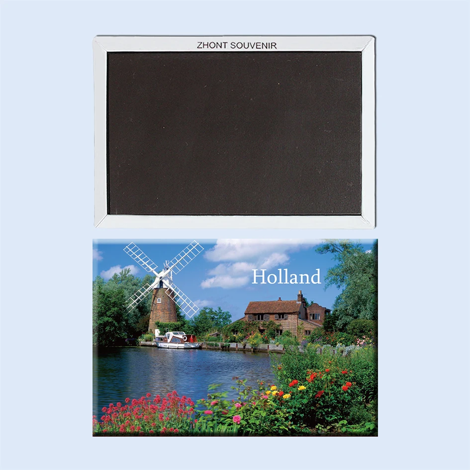 

Travel souvenirs flowers and windmills Holland 22984 Magnetic refrigerator