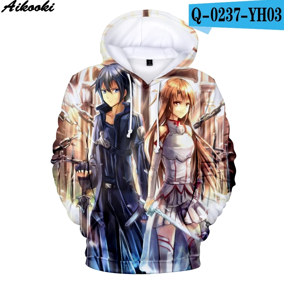 3D Aikooki обувь для вечеринки в Стиле косплей Sword Art Online 3D толстовки Для мужчин Для женщин толстовка 3D обувь для вечеринки в Стиле косплей Sword Art толстовки с капюшоном «Online» Для мужчин печати кофты Пуловеры больших размеров - Цвет: 3D