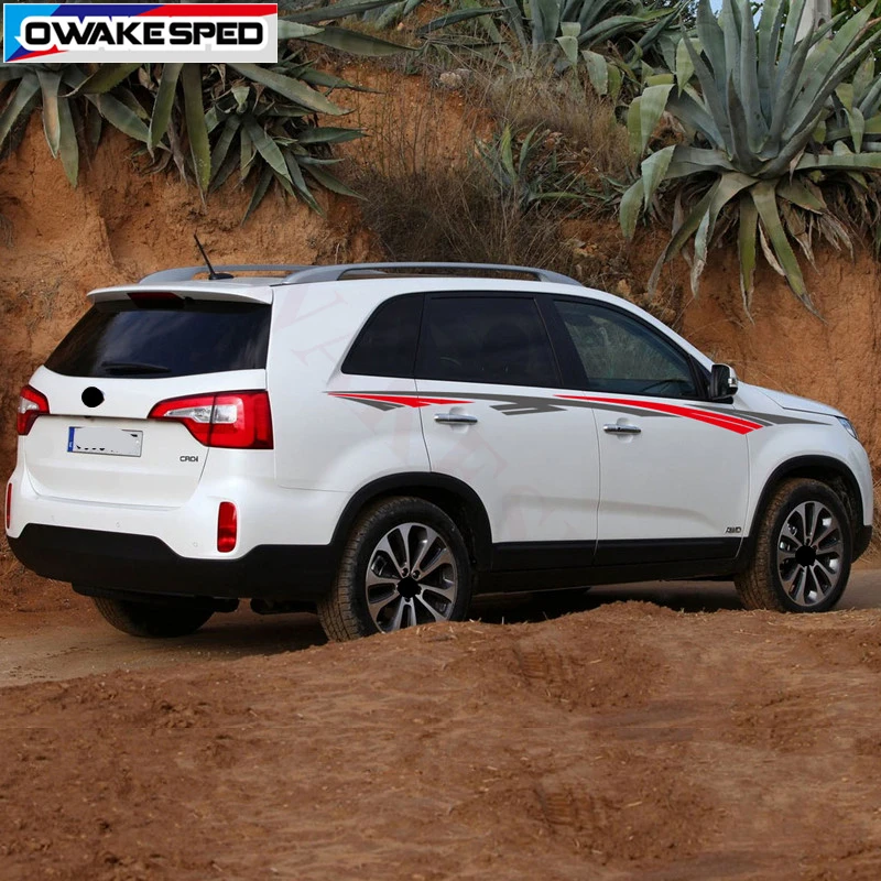 1 компл. Наклеек на талию автомобиля для KIA Sorento 2010 2018 внедорожные спортивные