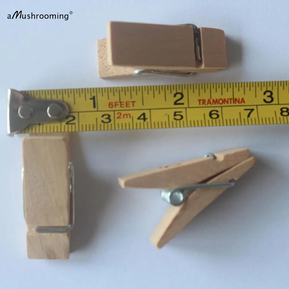 Деревянные зажимы для пищевых пакетов 20 зажимов из натурального дерева хранения