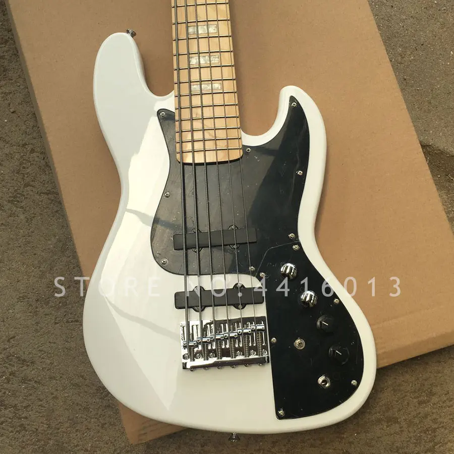 Новый высококачественный завод на заказ джаз бас 6 струн электрический с