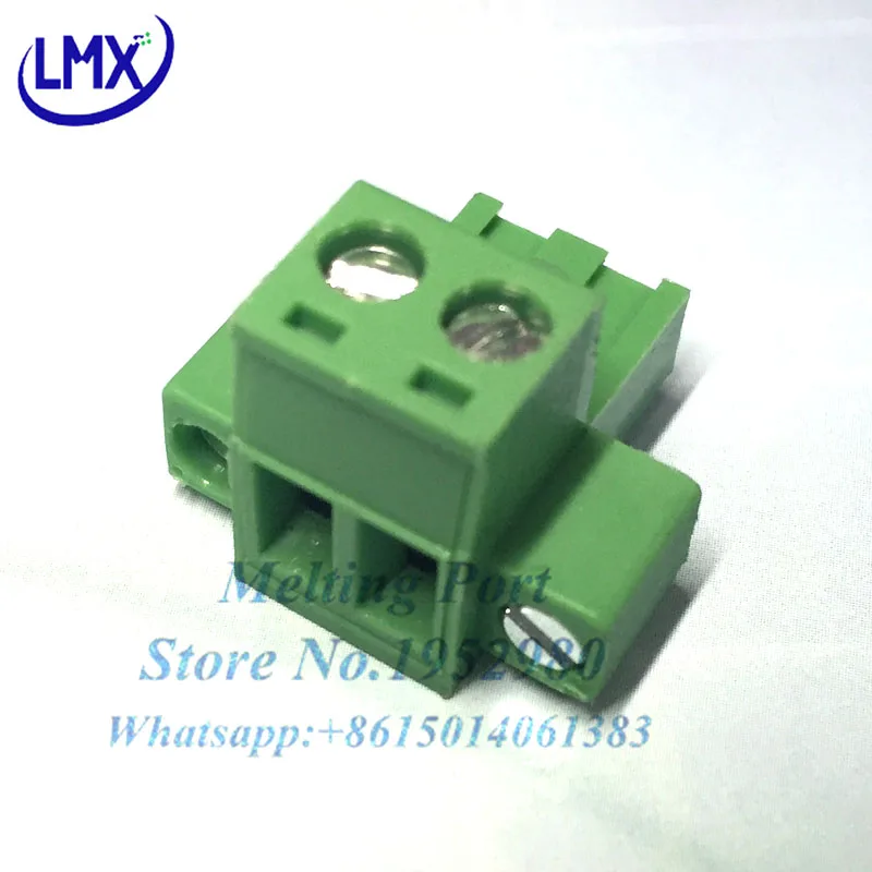 20Set 5.08MM Pitch PCB Pluggable Terminal Block Connector 2/3/4/5/6/7/8/9/10/11/12P Straight Pin KF2EDGKM With Flange Ears Green |