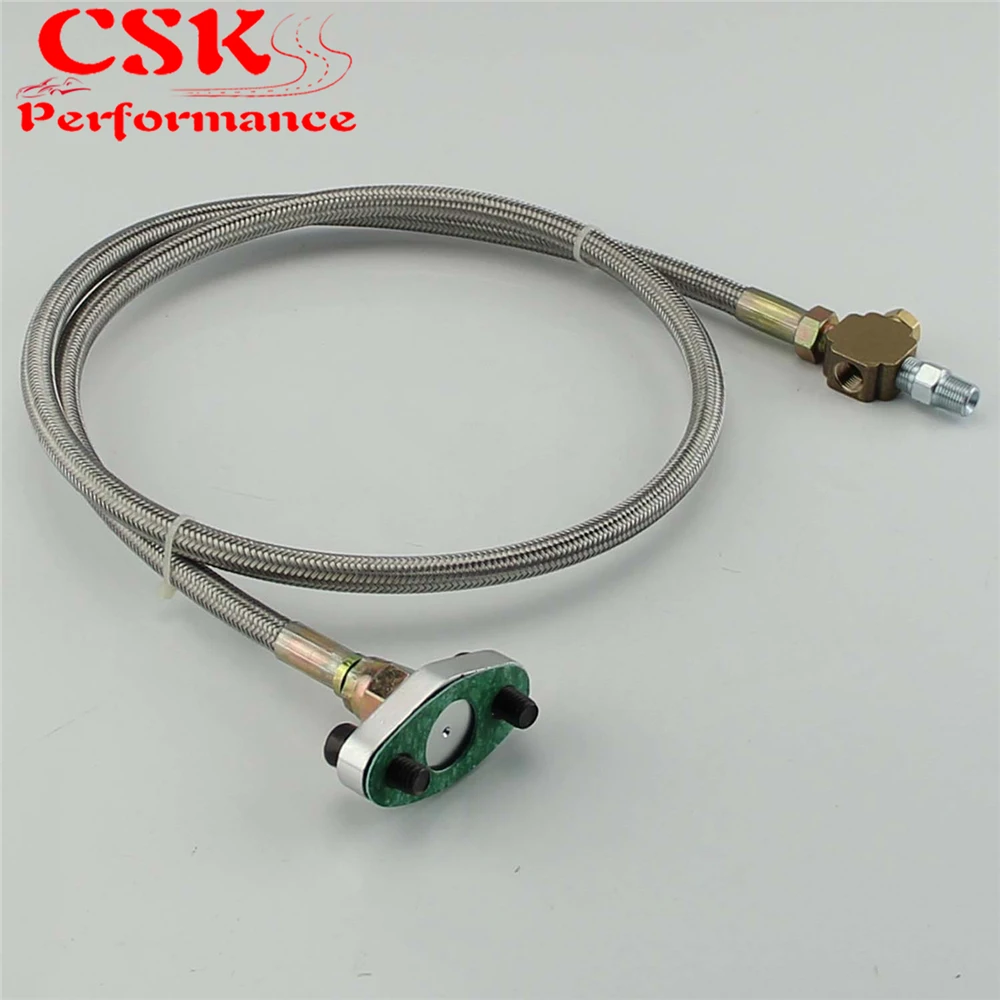 Комплект линии подачи масла T3 / T4 Turbo универсальный Плетеный адаптер T04e T60 T70