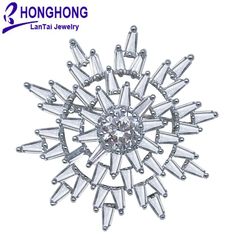 Женская брошь в форме цветка ботаны свадебная с кристаллами 2017|flower brooch pin|pins for