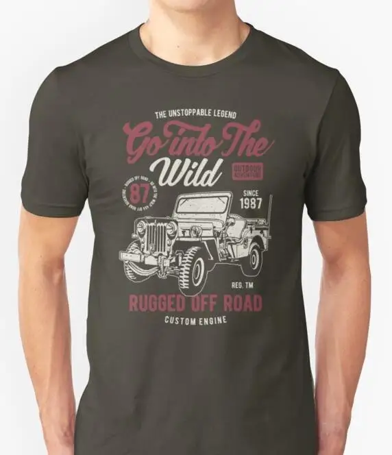Мужская футболка Jeep Adventure 4 Wheel Drive Off Road модная крутая хит продаж 2019|Мужские