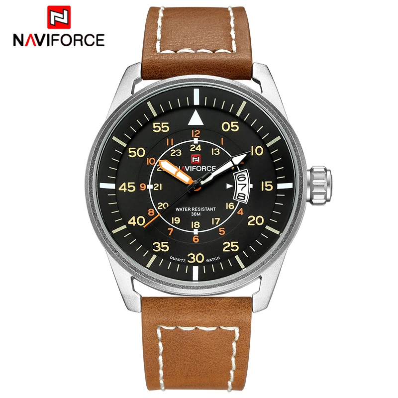 2018 NAVIFORCE лучший бренд класса люкс для мужчин кожа армия военная Униформа часы