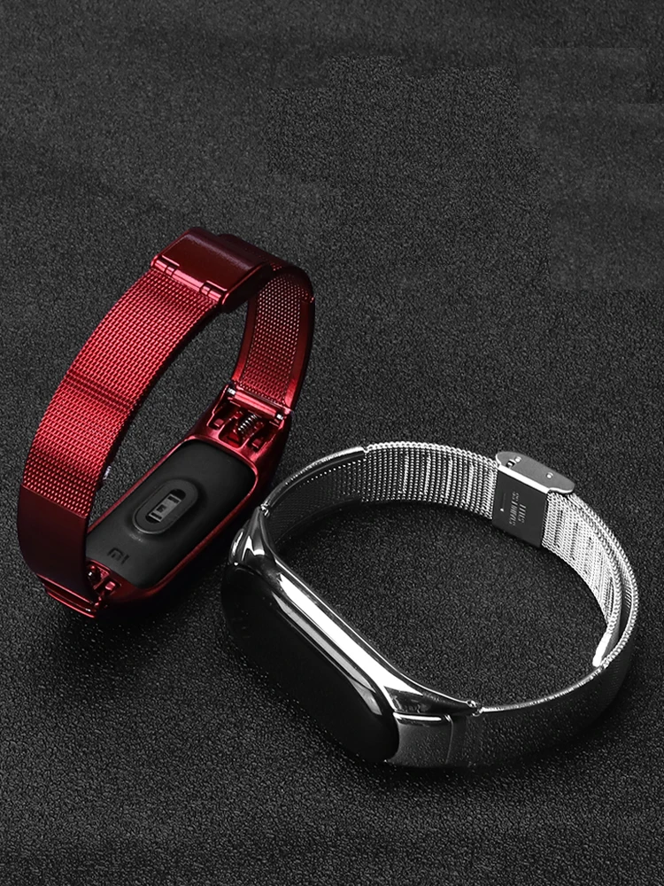 Для mi Band 3 4 ремешок металлический Безвинтовой браслет из нержавеющей стали для Xiaomi mi 4 ремешок браслет mi Band 3 браслеты аксессуары