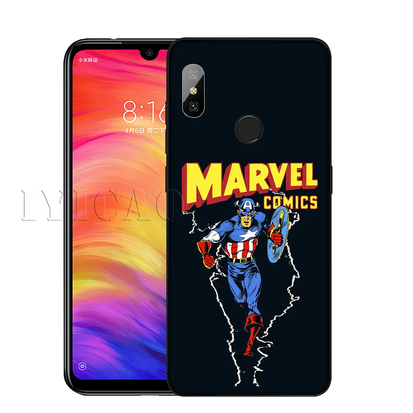IYICAO Captain America Marvel Soft Silicone Phone Case for Xiaomi Mi 10 9 9T CC9 CC9E 8 SE A3 Pro A1 A2 Lite 6 pocophone f1 |