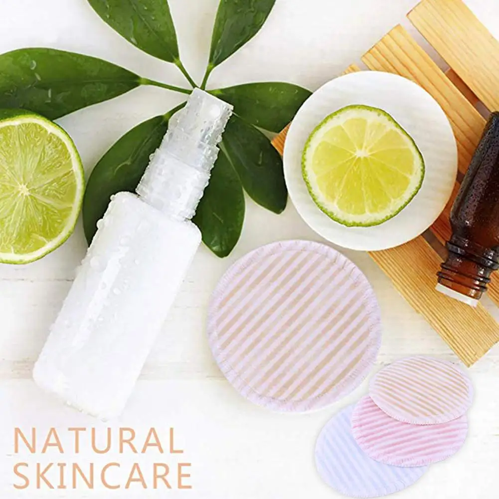 16 шт. ватные диски для удаления макияжа многоразовые подушечки лица очищающие