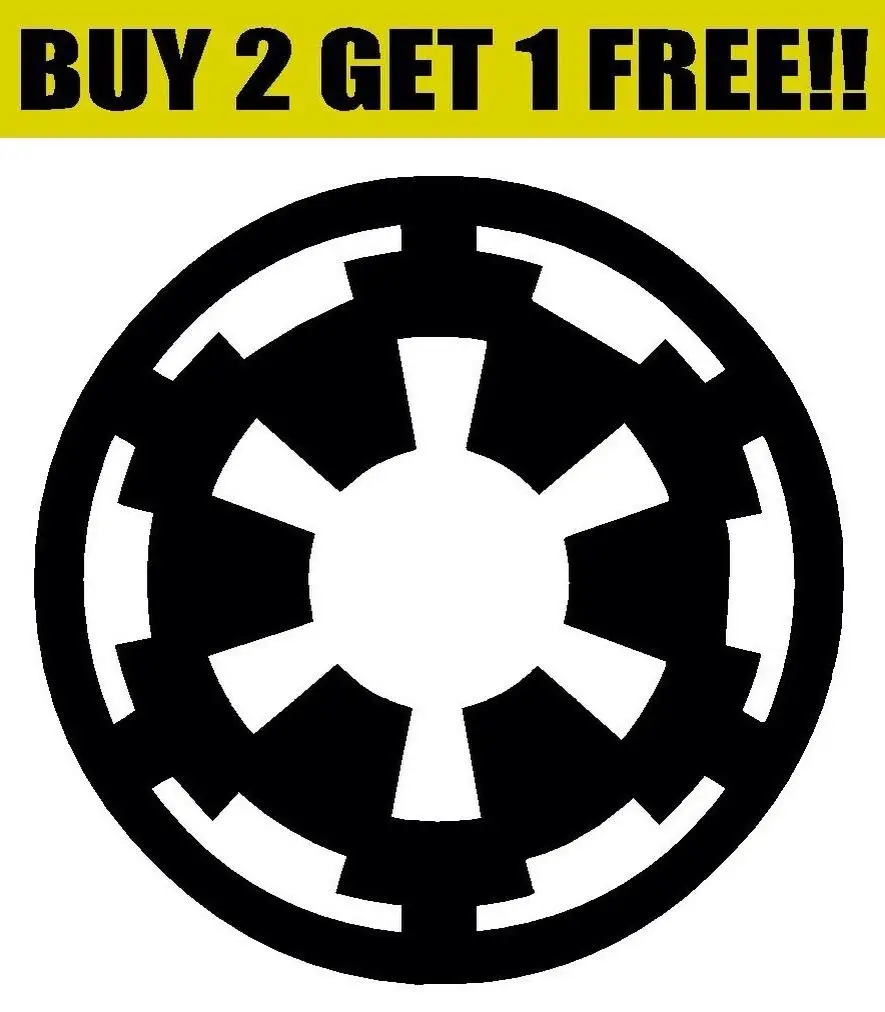 Галактическая Империя символ логотип виниловая наклейка стикер на бампер или