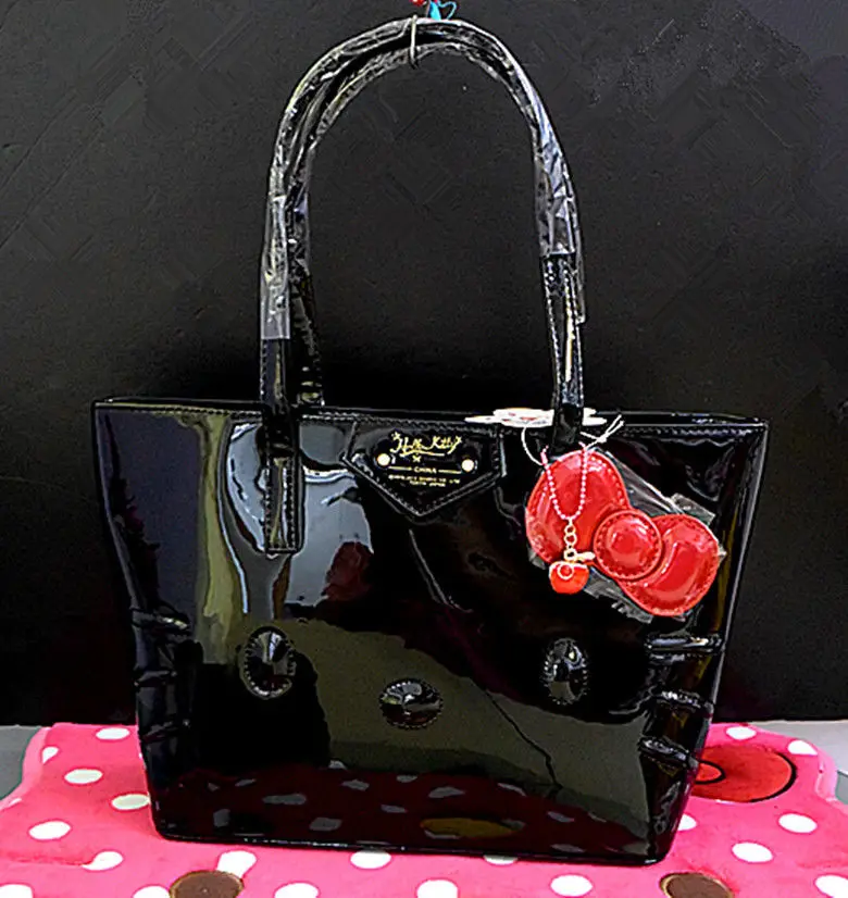 Новая сумочка Hello Kitty сумка на плечо Сумочка yey-43181B - Цвет: Black