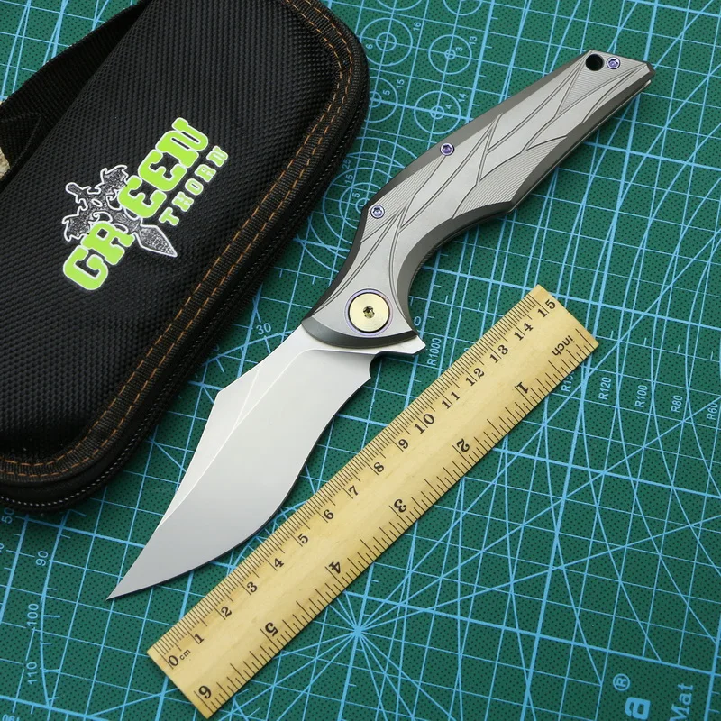 Складной нож Green thorn dynasty warrior M390 быстрооткрывающийся клинок из титанового сплава