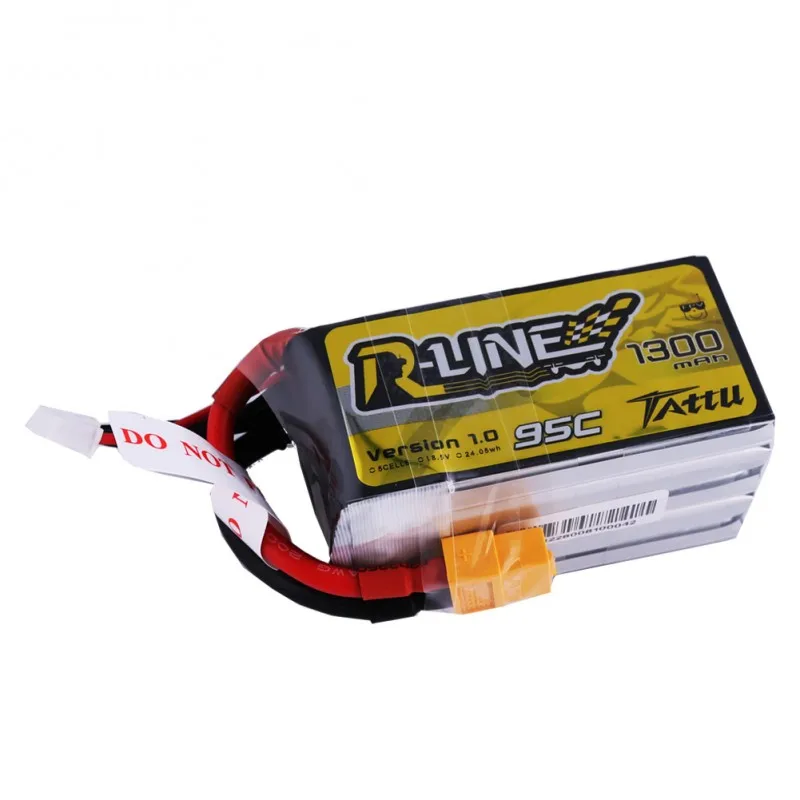 Литий полимерный аккумулятор tattu 1300 мАч 95C гоночный Lipo XT60 разъем 5S 18 5 в R линия