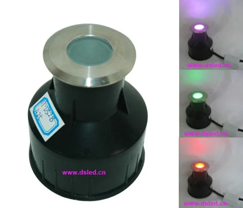Подземный светильник из нержавеющей стали IP68 3 Вт LED RGB шаг DS 11S 25 3W 1X3W Три чип 5 в